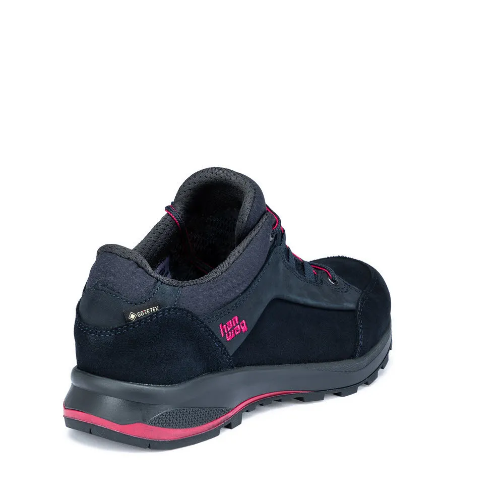 Hanwag Banks Low GTX Damen Trekkingschuh Wanderschuh Navy Pink