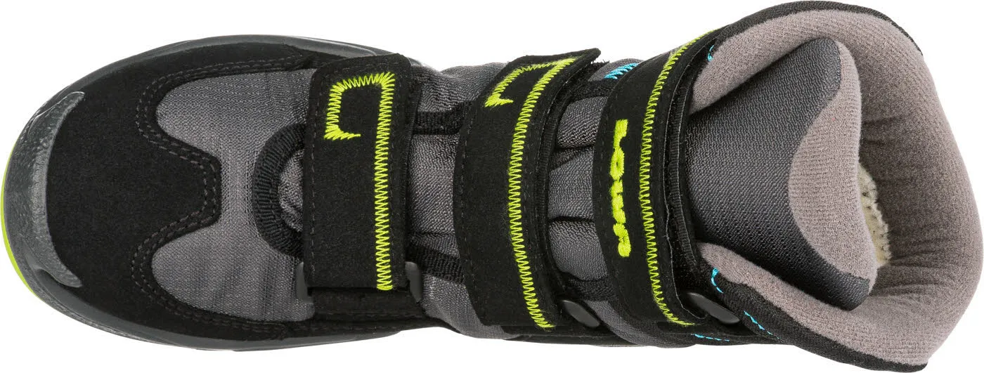 Lowa MILO GTX HI Jungen Winterstiefel high Klettverschluss wetterfest Atmungsaktiv Outdoor Freizeit schwarz NEU