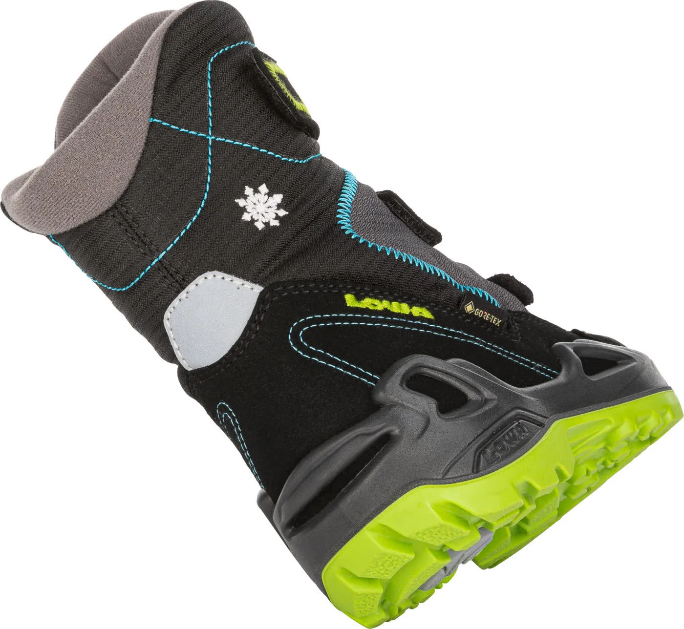 Lowa MILO GTX HI Jungen Winterstiefel high Klettverschluss wetterfest Atmungsaktiv Outdoor Freizeit schwarz NEU