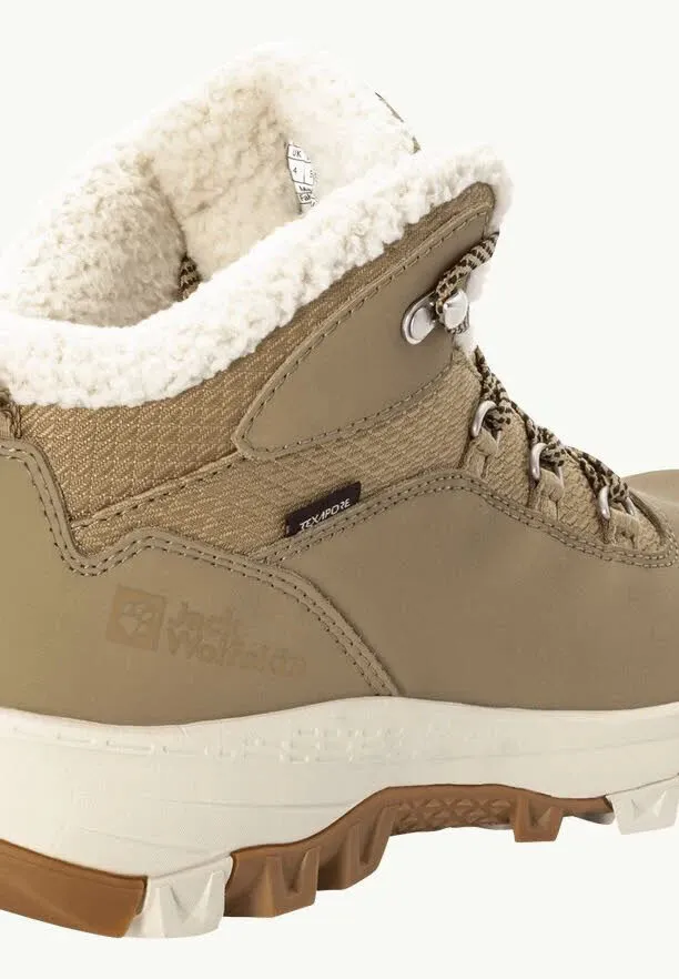 Jack Wolfskin Everquest Texapore Mid Damen Winterschuh wasserdicht braun