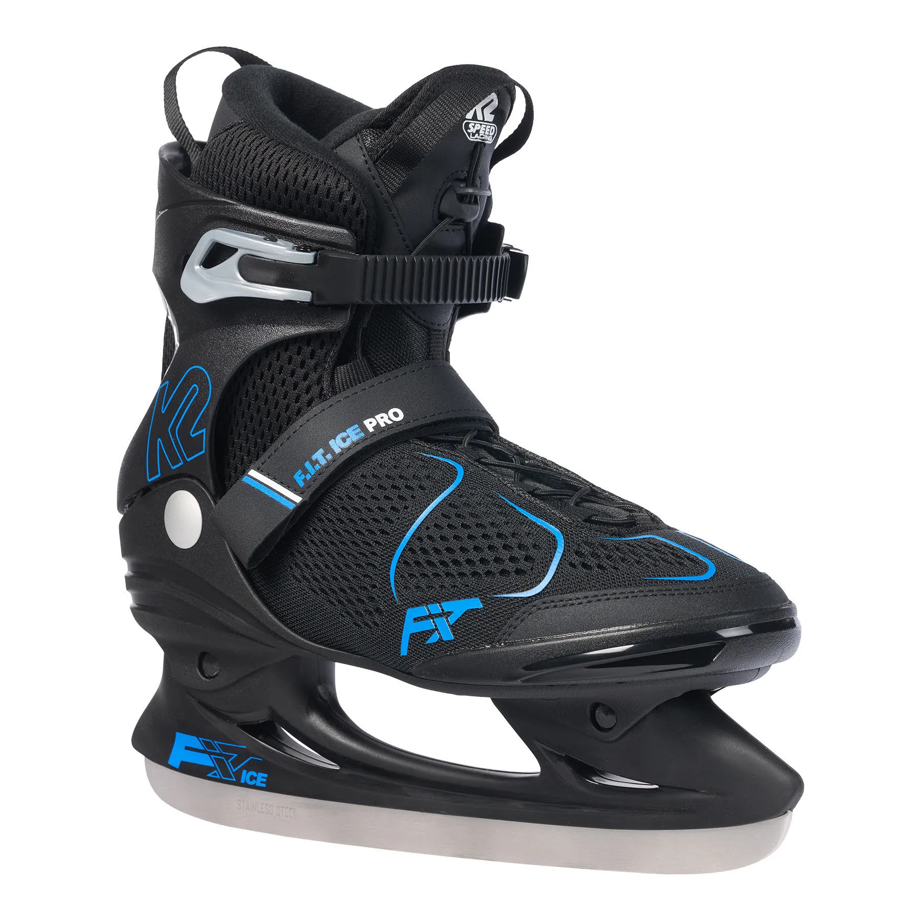 K2 F.I.T. Ice Pro Eislaufschuh Schlittschuh Herren schwarz blau