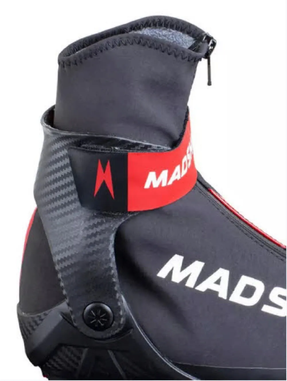 Madshus Redline Jr Langlaufschuhe Wasserfest Atmungsaktiv Komfort Kinder Schwarz