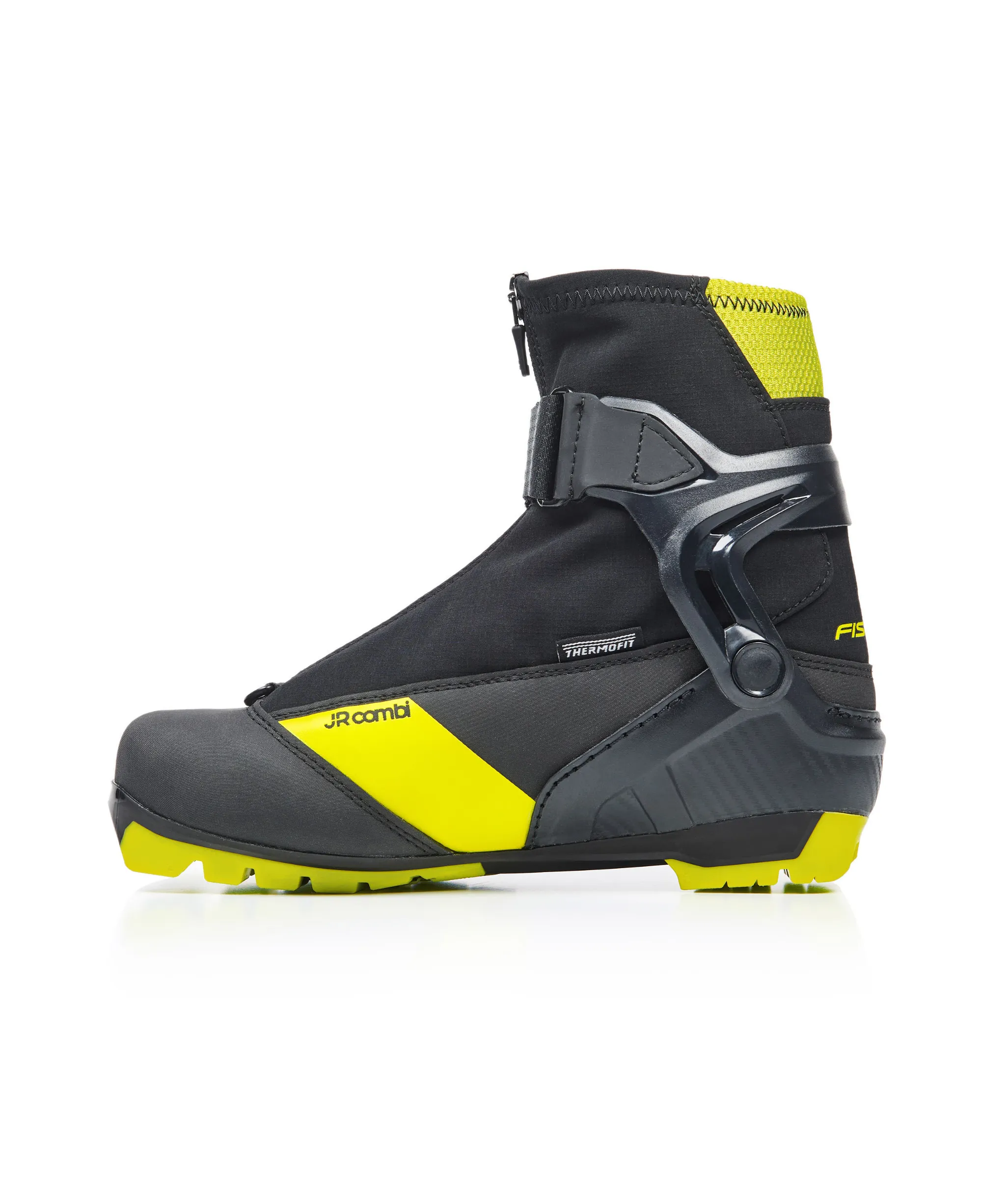 Fischer JR Combi Kinder Kombi Langlaufschuhe Klassisch/Skating schwarz NEU