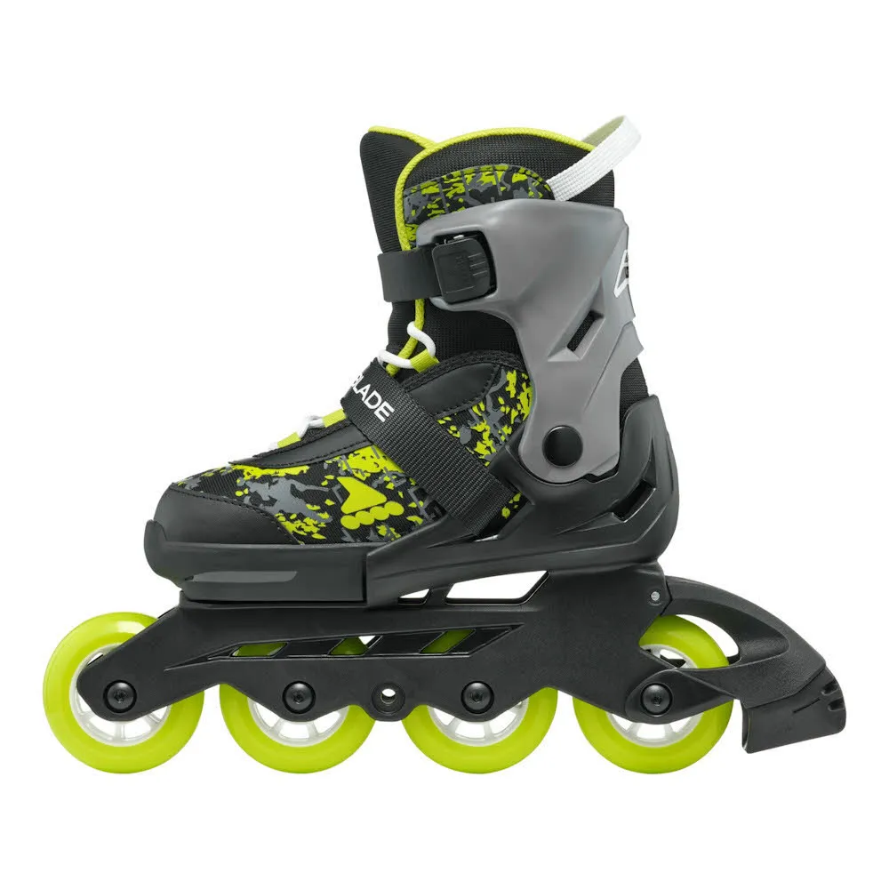 Rollerblade MICROBLADE SL Kinder Inline Skates verstellbar schwarz/lime