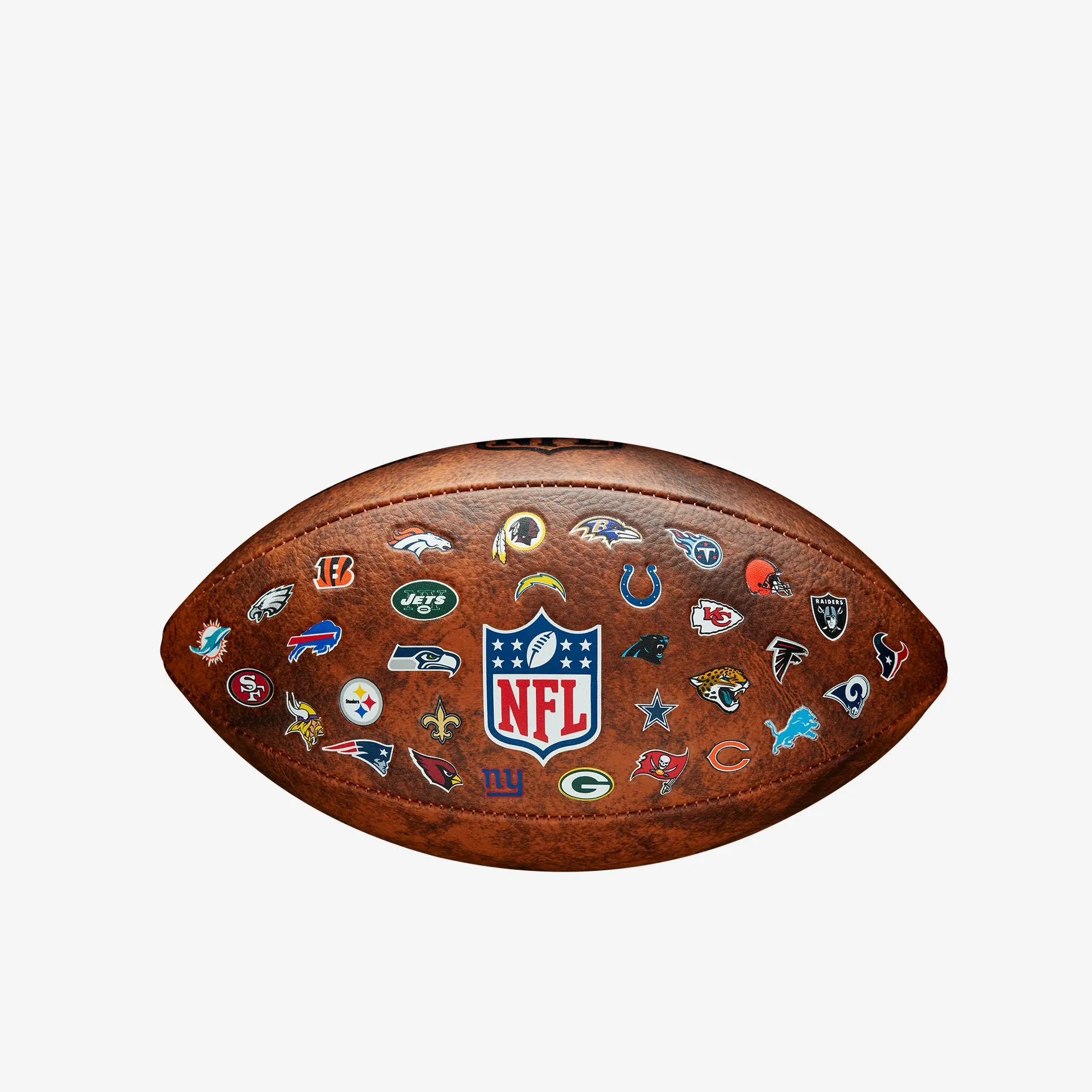 Wilson NFL Junior Throwback Football Kinder American Football braun