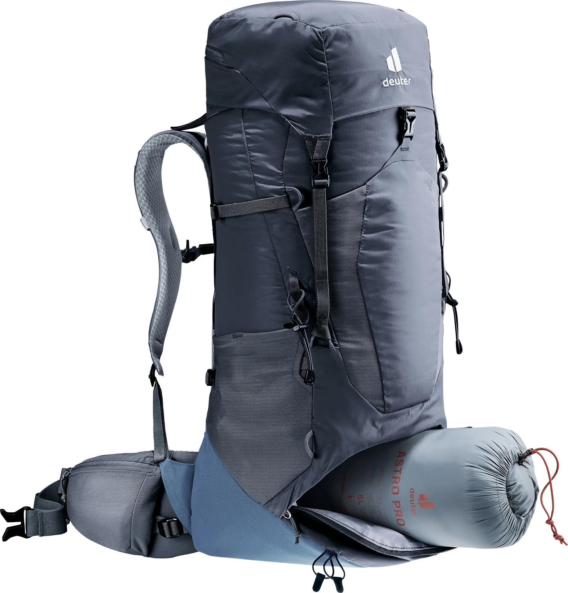 Deuter Aircontact Lite 40 + 10 Unisex Wanderrucksack Trekkingrucksack black/marine NEU