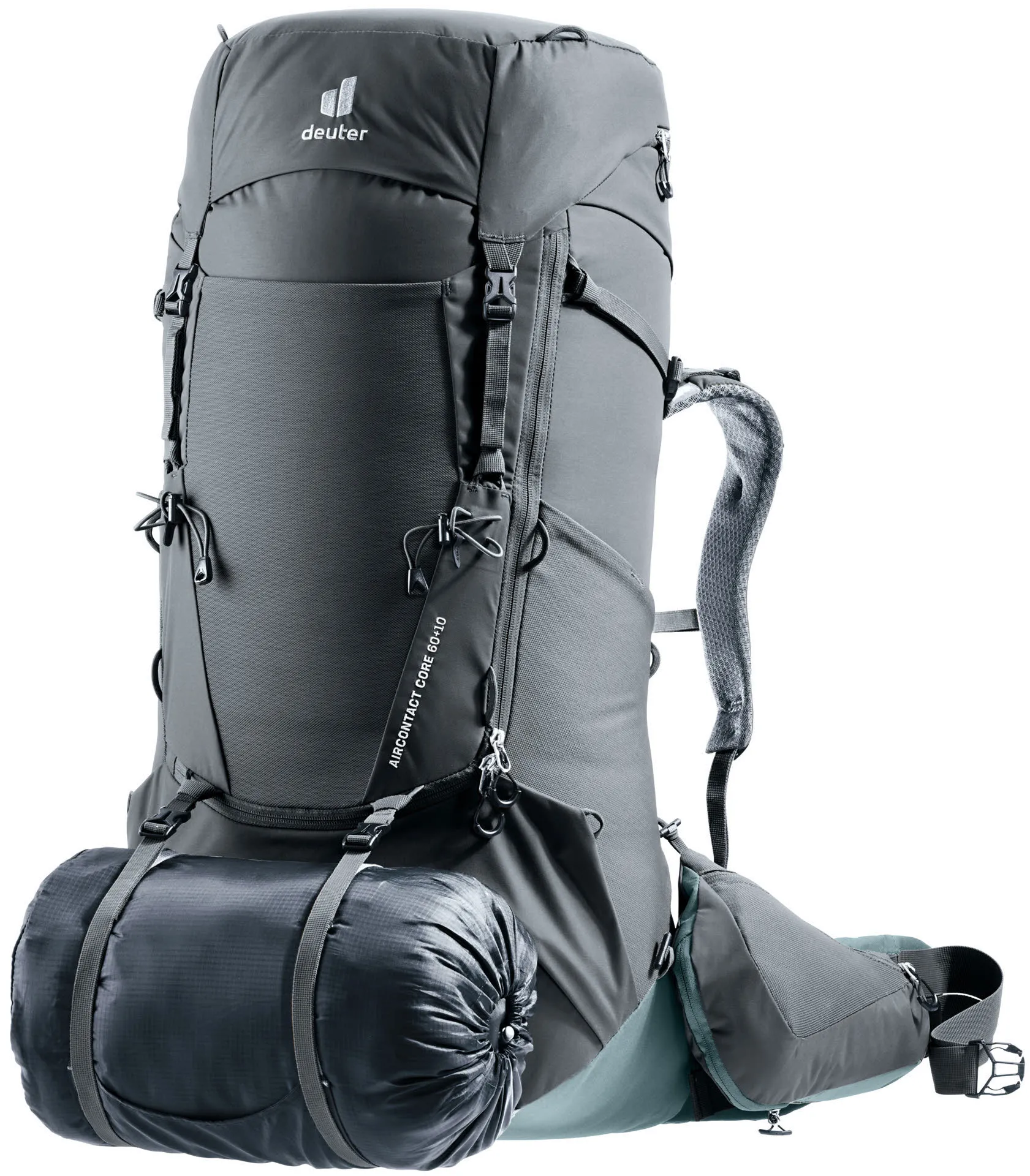 Deuter Aircontact Core 60+10 Unisex Rucksack Wanderrucksack Trekkingrucksack grau