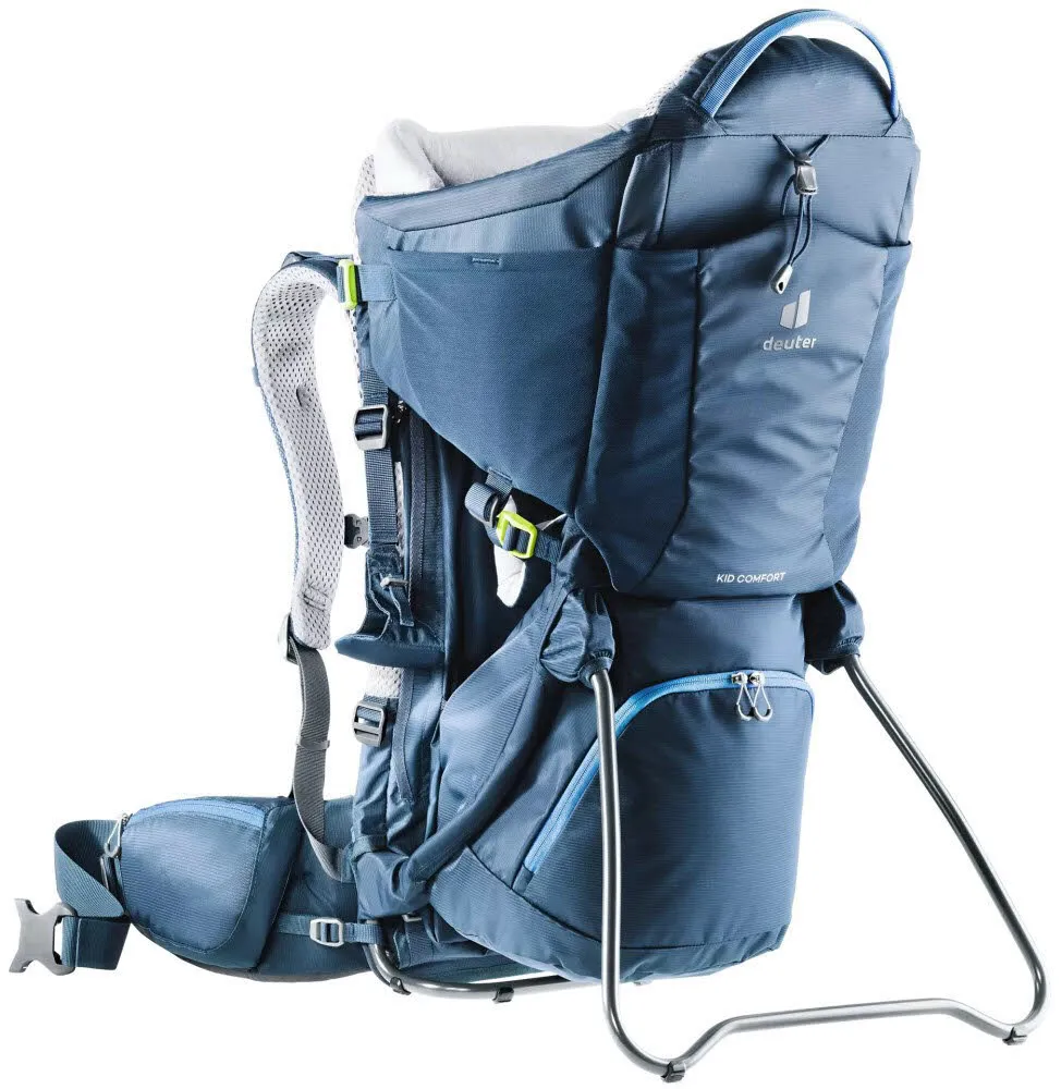 Deuter Kid Comfort Kindertrage Kraxe Wandern Outdoor Unisex blau NEU