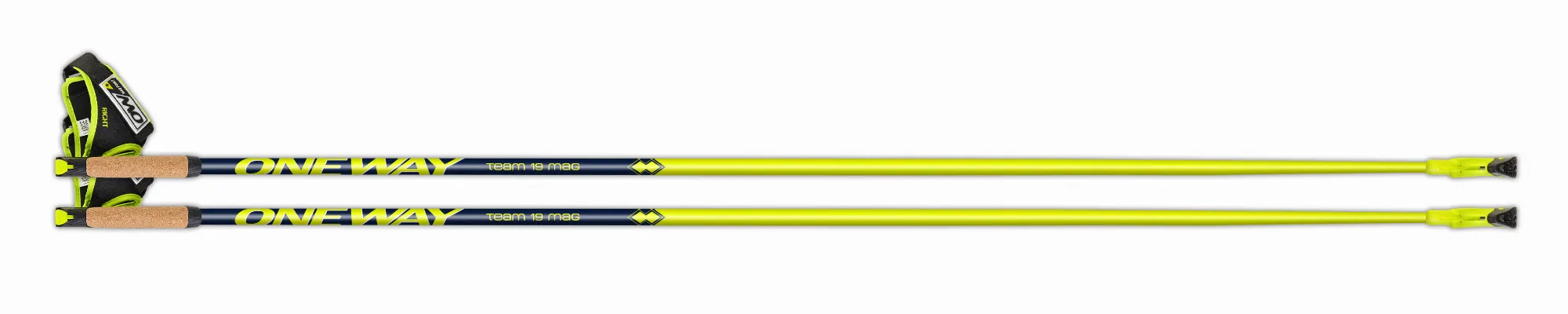 One Way Team 19 MAG Nordic Walking Stöcke Outdoor walking Unisex gelb NEU