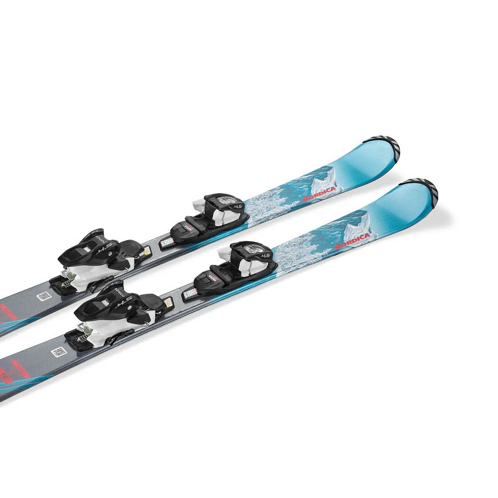 Nordica TEAM Girl (100-140) + J4.5 FDT Mädchen Allmountain Ski 24/25 blau