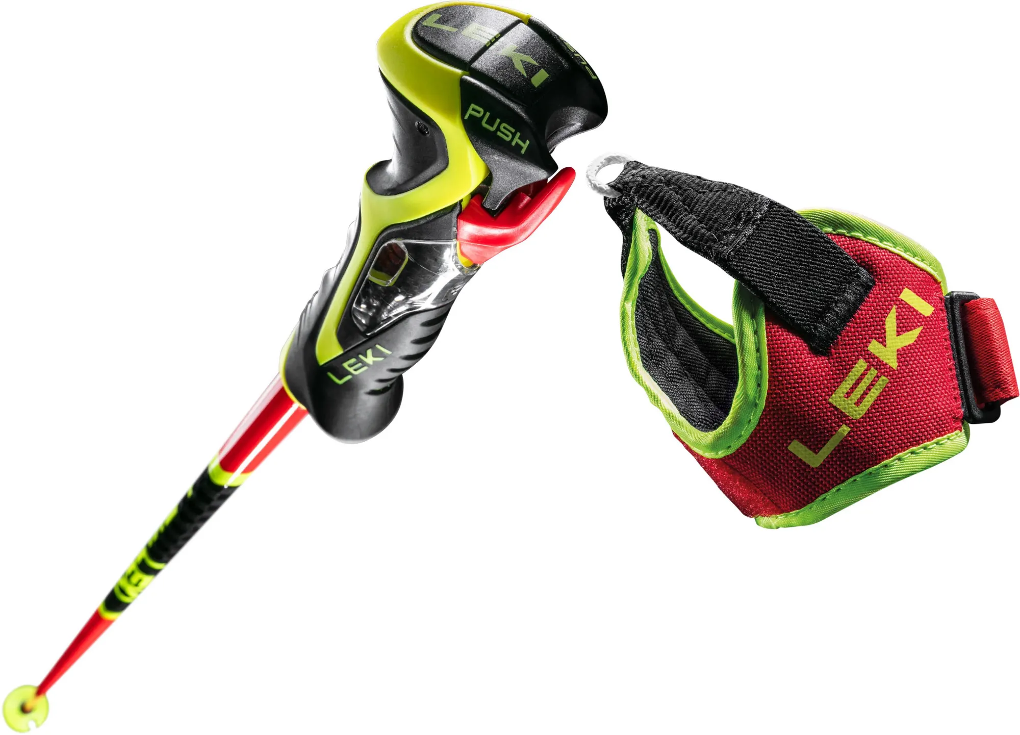 Leki WCR SL 3D Skistöcke für Erwachsene Ski Alpin-Stöcke rot NEU
