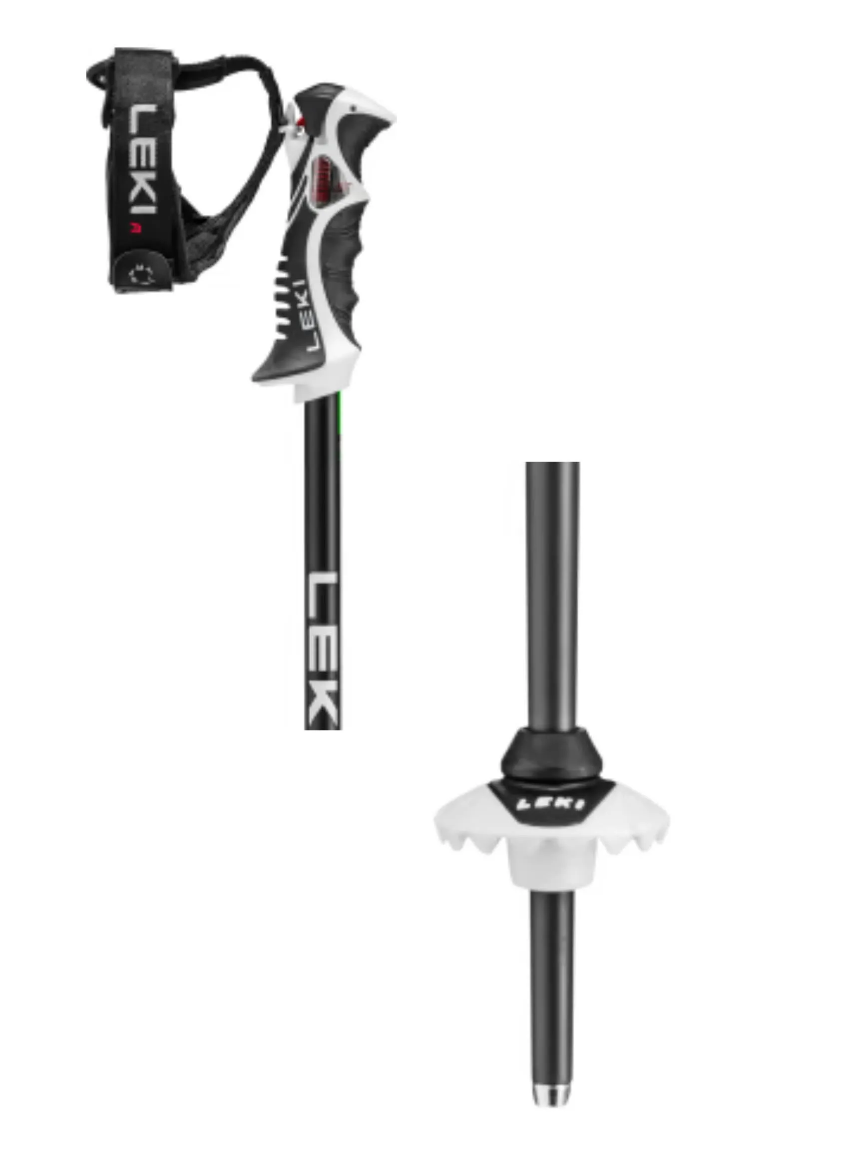 Leki Bold Lite S Unisex Skistöcke Ski Poles schwarz