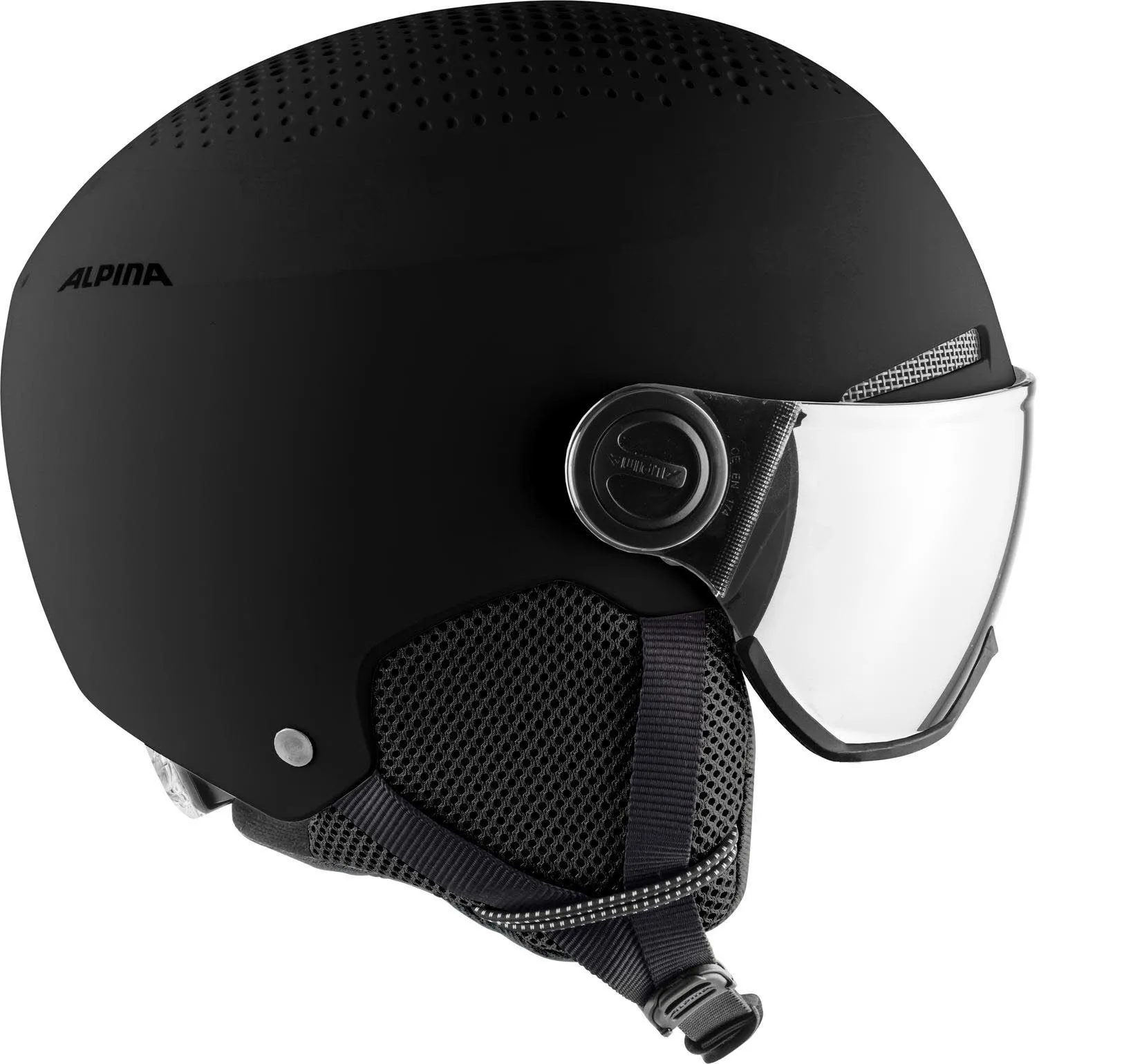 Alpina Arber Visor Q-Lite Skihelm Hardshell-Außenschale schwarz
