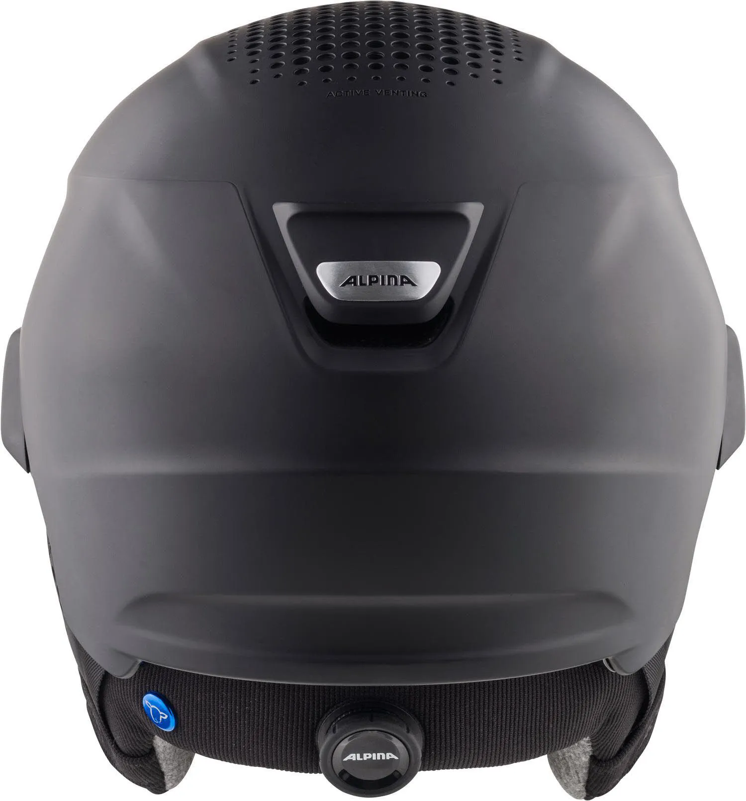Alpina Alto Q-Lite Herren Skihelm Visir-Helm schwarz
