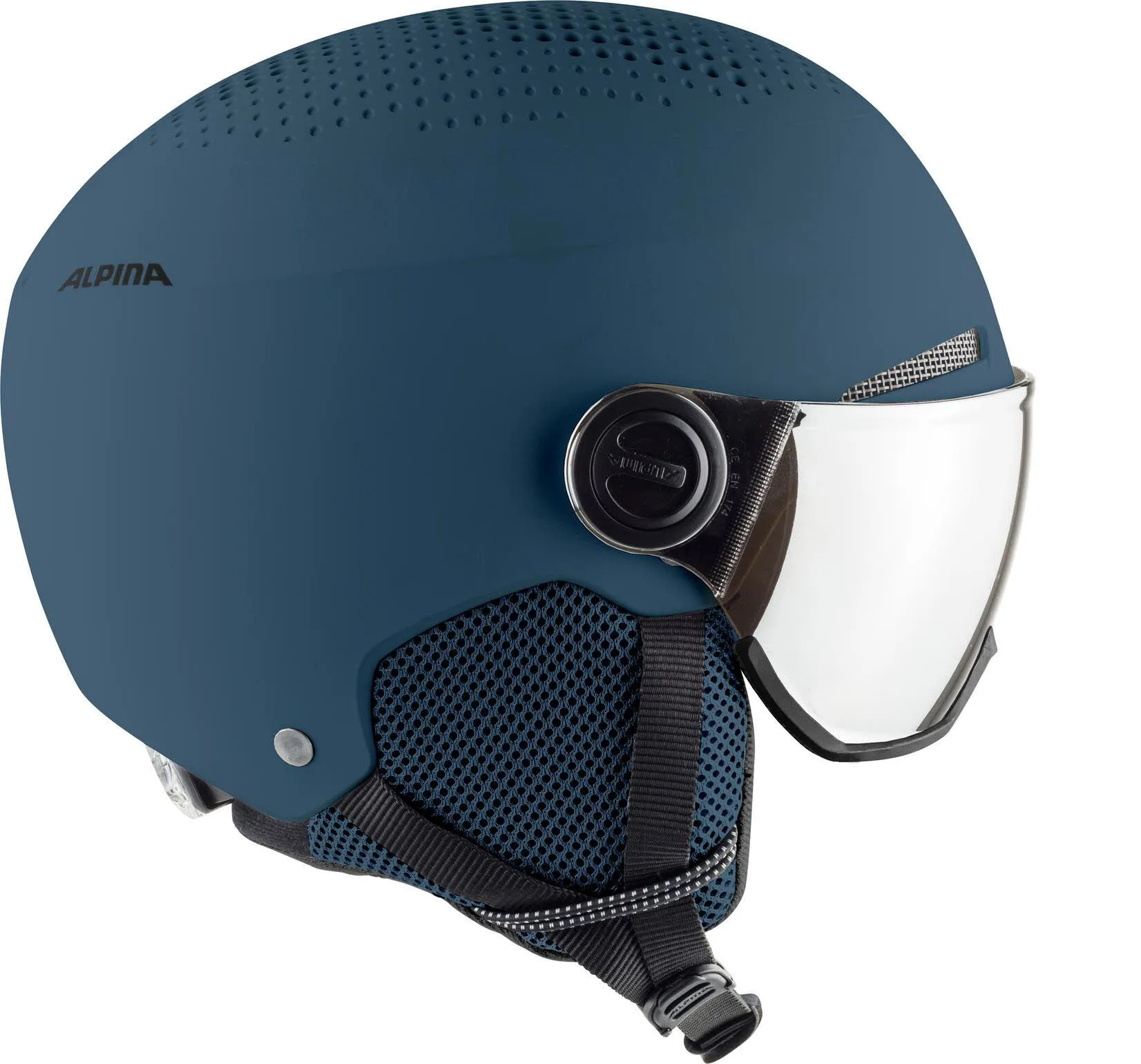 Alpina Arber Visor Q-Lite Herren Skihelm Hardshell-Außenschale weiß