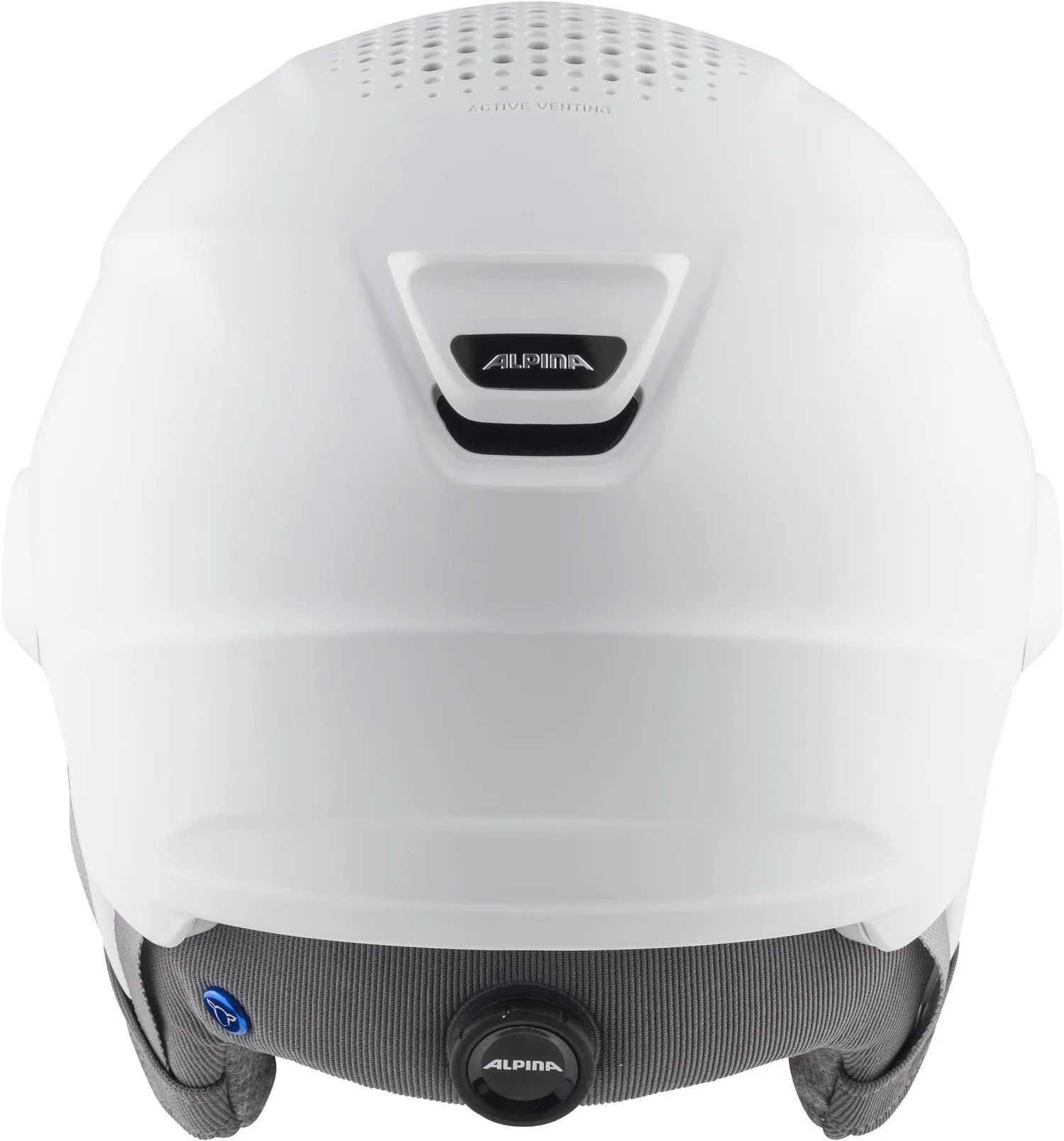 Alpina Alto QV Herren Skihelm Integriertes Visir weiß