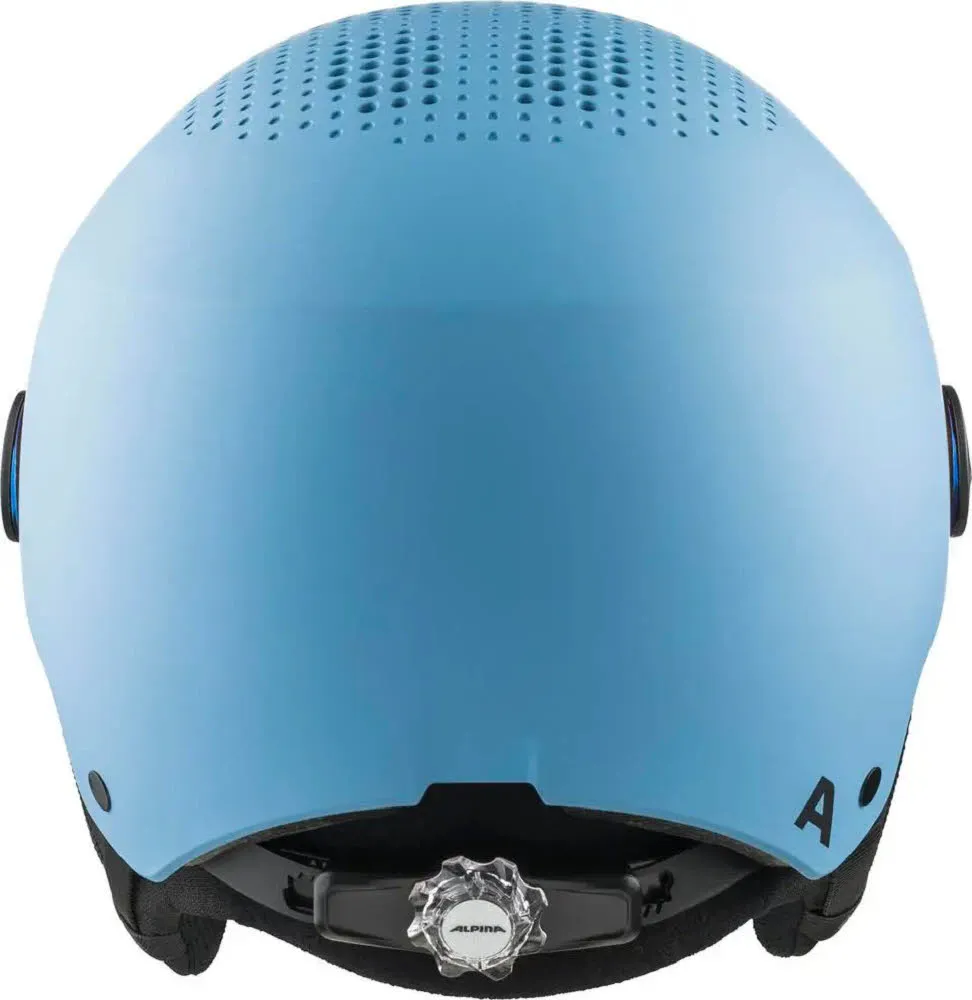 Alpina ZUPO VISOR Q-LITE Kinder Skihelm Snowboardhelm Visierhelm smoke-blue matt