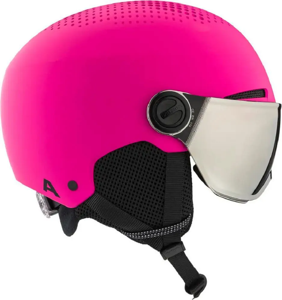 Alpina ZUPO VISOR Q-LITE Mädchen Skihelm Snowboardhelm Visierhelm pink matt