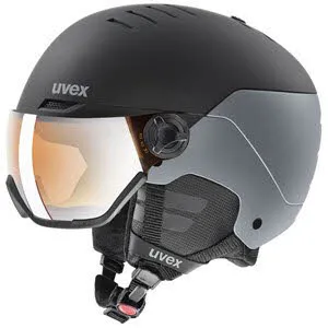 uvex wamted visor SMU Skihelm mit Visier Unisex schwarz