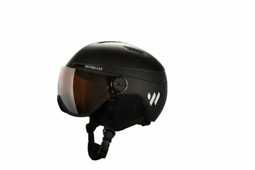 Witeblaze VISOR PRO Skihelm mit Visier Helmset Unisex schwarz