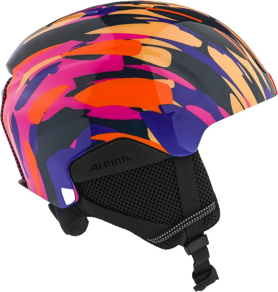 Alpina PIZI Kinder Skihelm Snowboardhelm pink-orange blue gloss