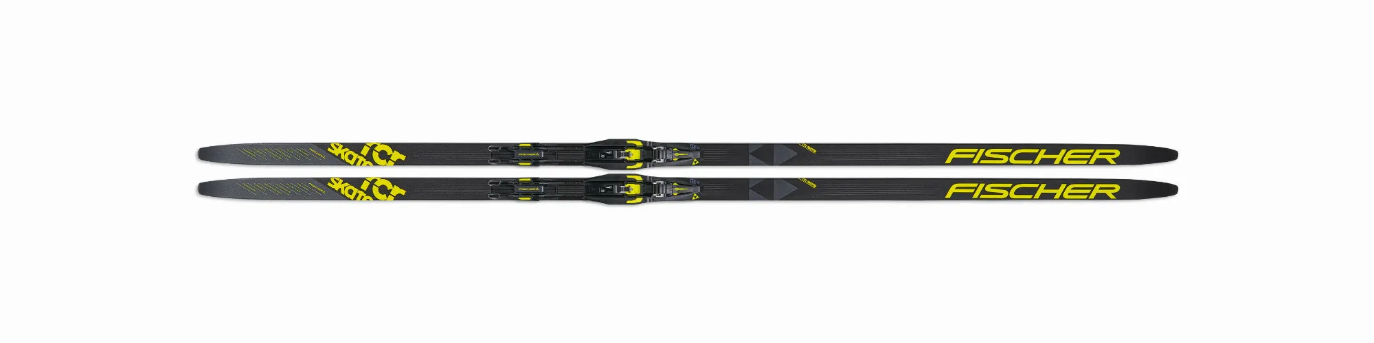 Fischer RCR Skate Medium inkl. Bindung Skatingski Langlaufski schwarz NEU
