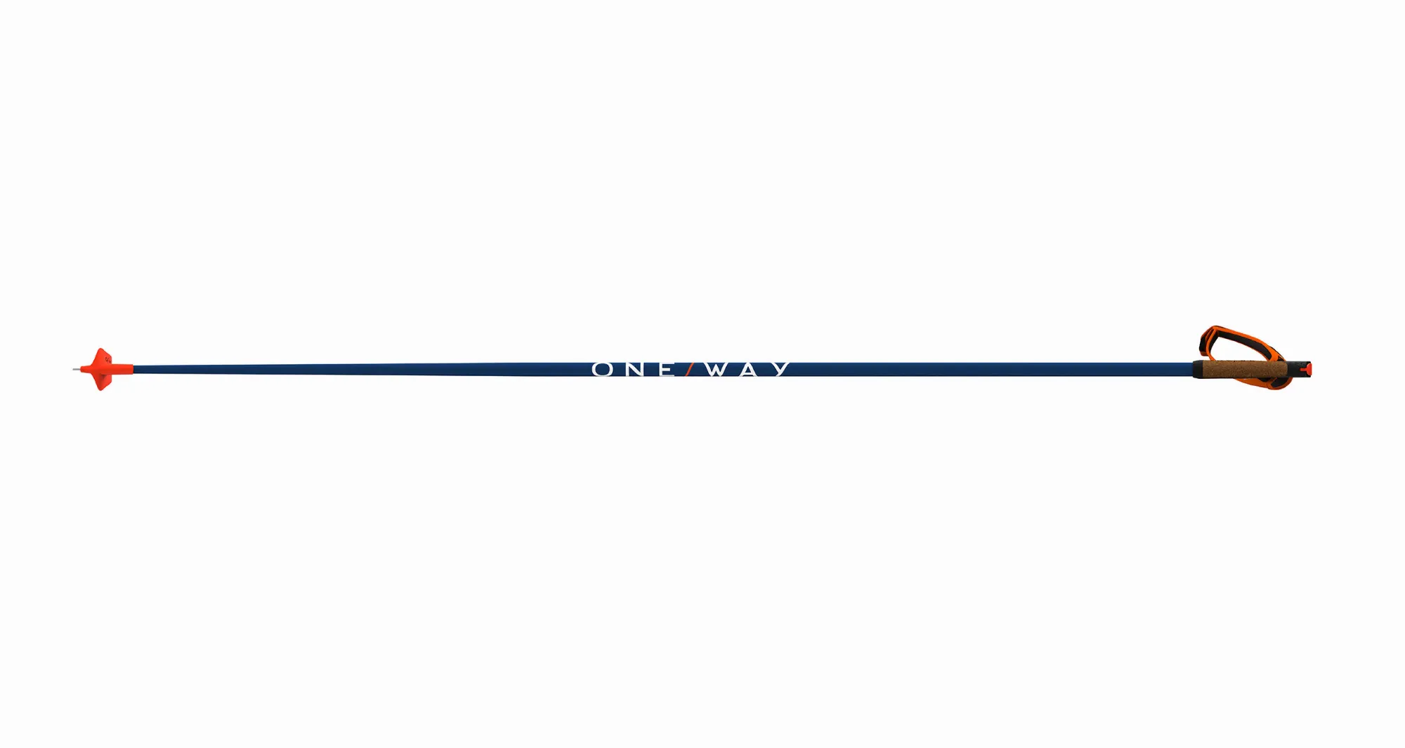 ONE WAY Storm 5 Mag Langlaufstock Nordisch Carbon Anteil blau NEU